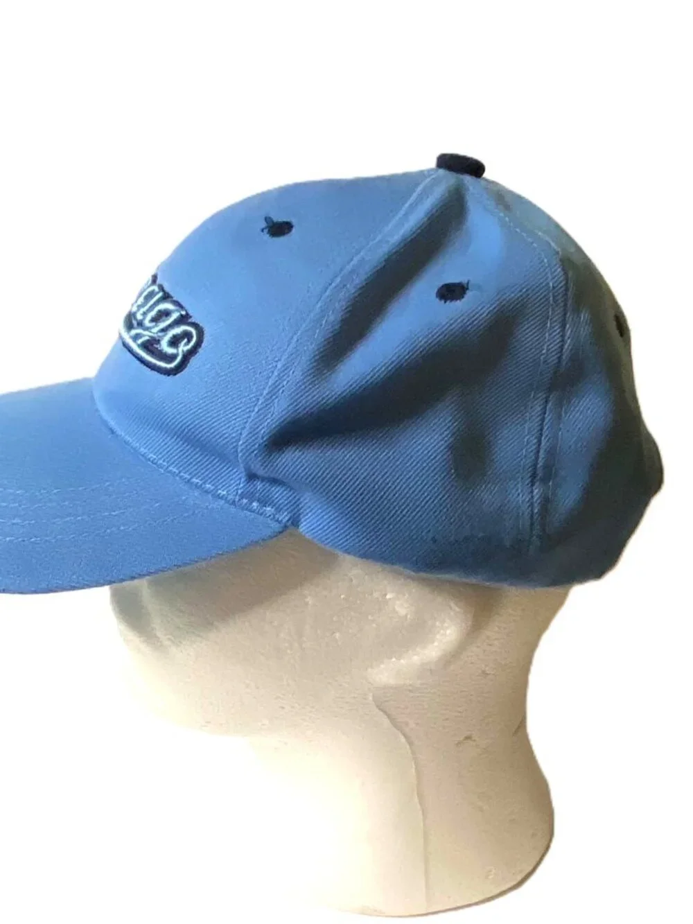Chicago Baseball Cap Blue Embroidered Script Logo Adjustable Strapback Hat